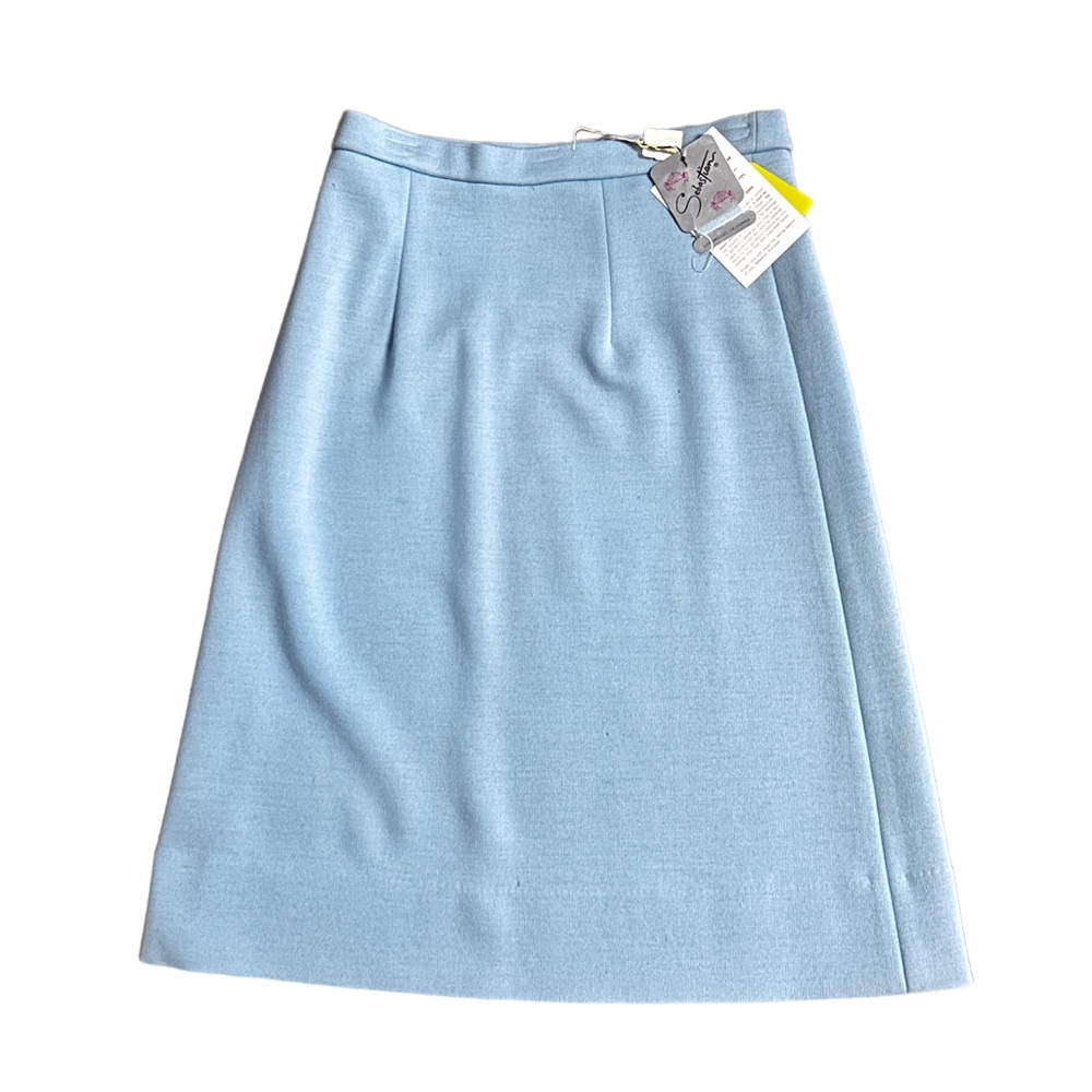 Sebastian ~ Women’s Size 8 ~ 100% Wool ~ Blue Pencil Skirt ~ New W/ Tags